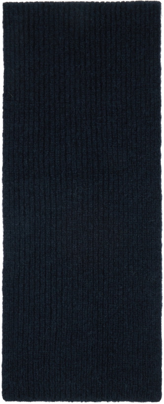 Photo: Dries Van Noten Navy Wool Scarf