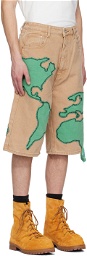 Who Decides War by MRDR BRVDO Tan Pangia Shorts