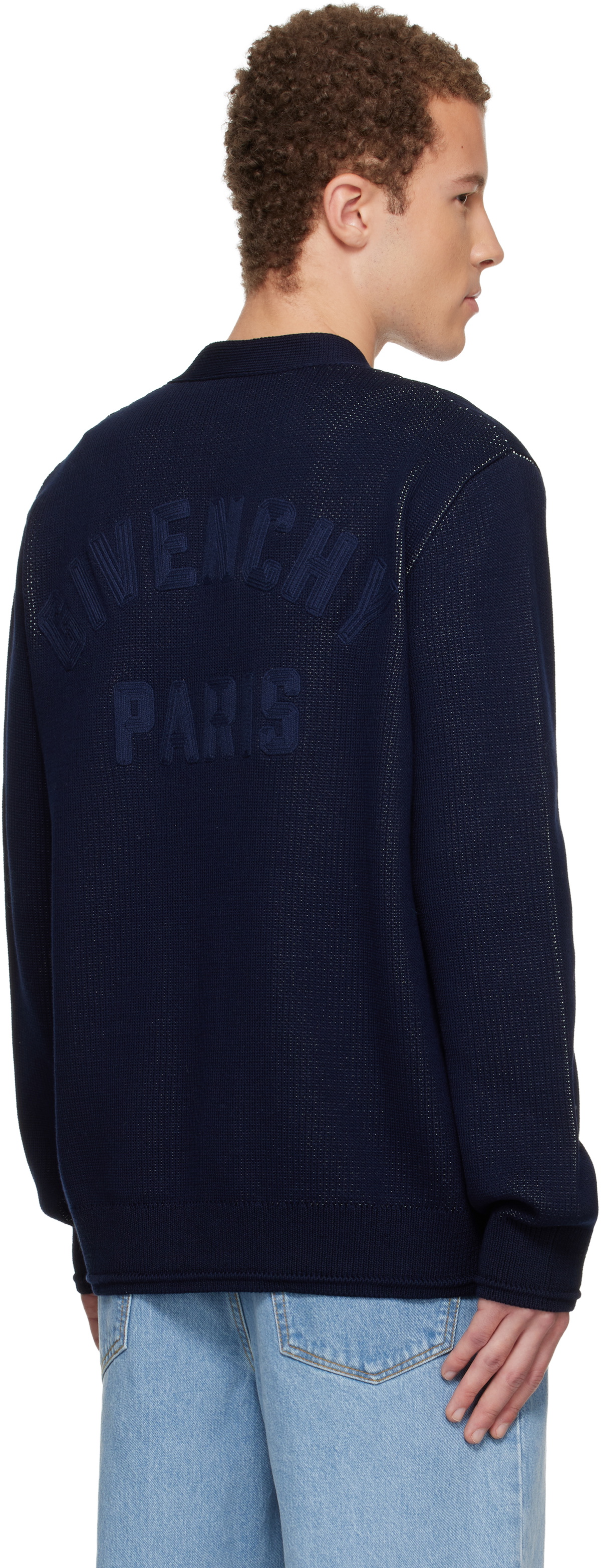 Givenchy Navy V-Neck Cardigan