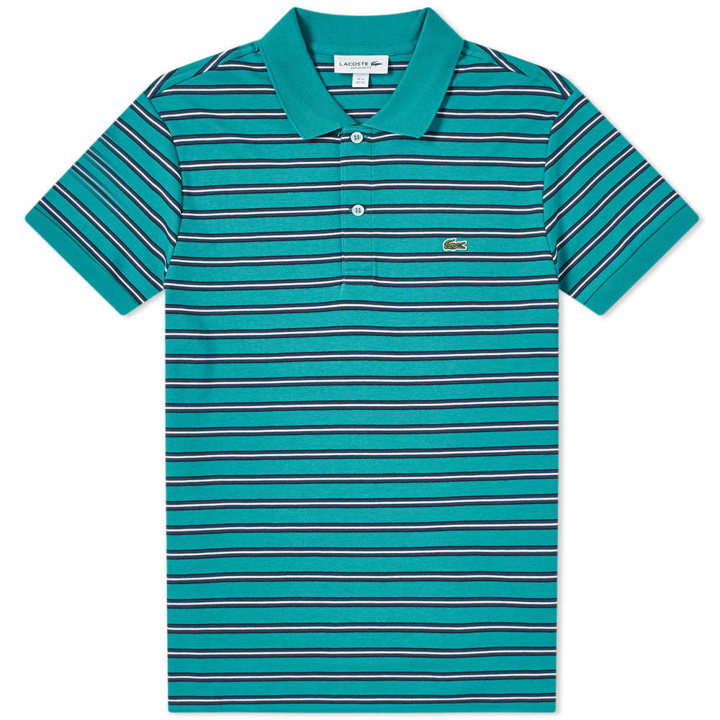 Photo: Lacoste Stripe Pima Polo