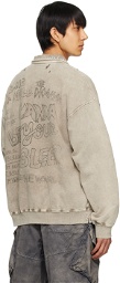 MIHARAYASUHIRO Beige Bleached Sweatshirt