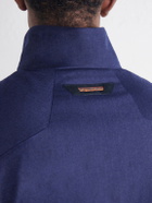 SEASE - Padded Wool and Silk-Blend Jacket - Blue