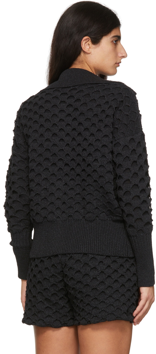 CFCL Black Oriel Paper Cardigan CFCL