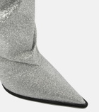 Alexandre Vauthier Glitter knee-high boots