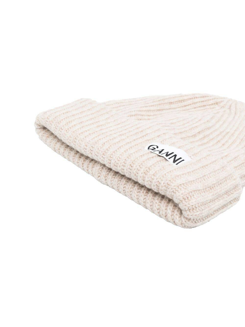 GANNI - Logo Wool Beanie