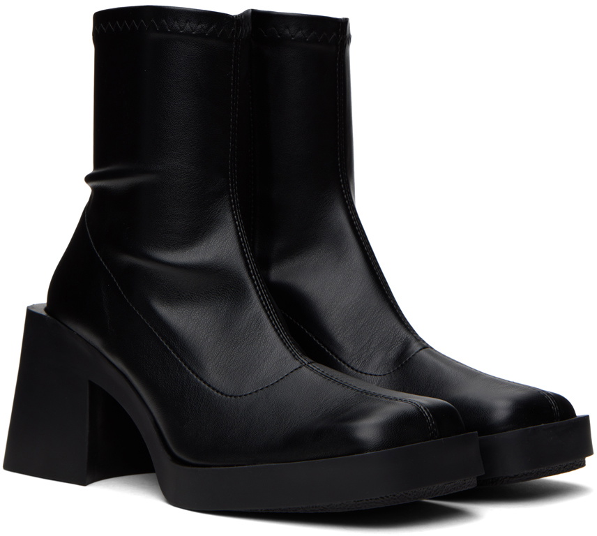 Justine Clenquet Black Lucy Stretch Ankle Boots