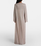 Missoni Striped lamé gown