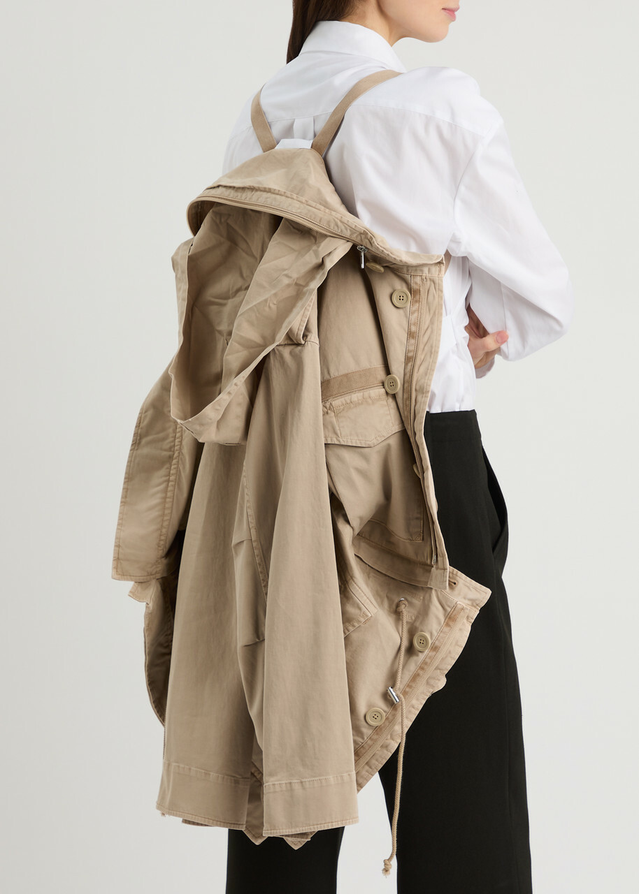 Helmut Lang Field Stretch-cotton Jacket Sand