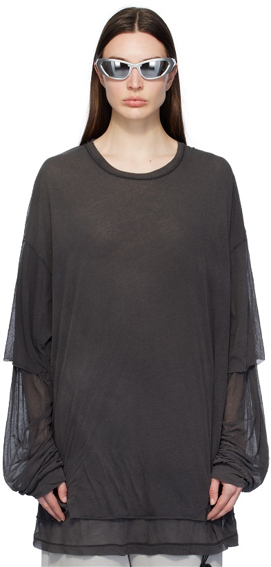 Photo: Doublet Black Layered Long Sleeve T-Shirt