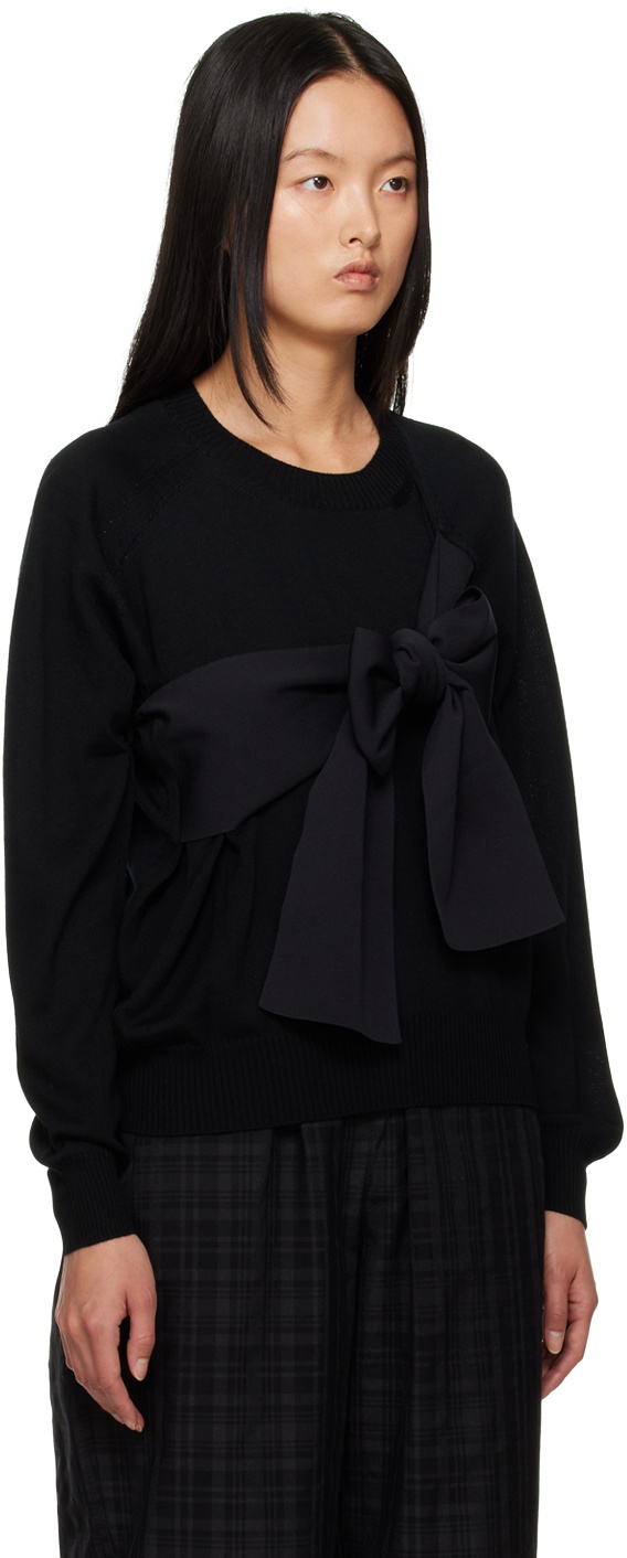 tao Black Bow Sweater