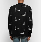 AMIRI - Cashmere and Wool-Blend Jacquard Cardigan - Black