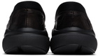 Eckhaus Latta Black Leather Loafer Sneakers
