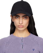 Acne Studios Black Embroidered-Logo Cap