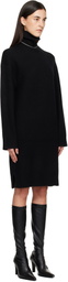 TOTEME Black Broad Turtleneck Minidress