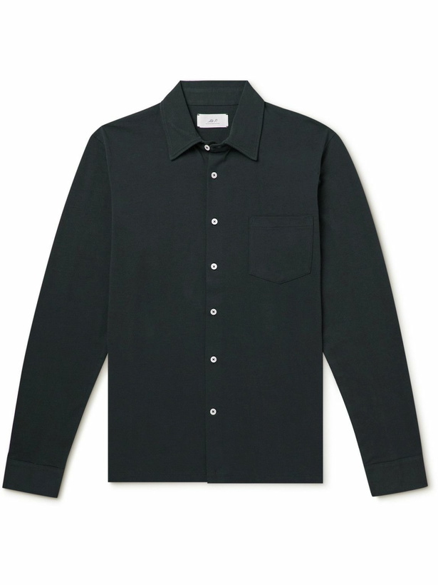 Photo: Mr P. - Organic Cotton-Jersey Shirt - Blue