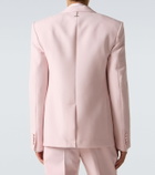 McQueen Silk-trimmed wool and mohair blazer