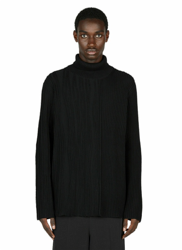 Photo: Yohji Yamamoto - Ribbed Sweater in Black
