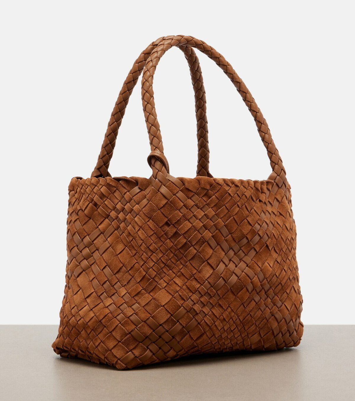 The Row Ruth Small woven leather tote bag