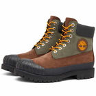 Timberland Men's 6" Premium Rubber Toe Boot in Brown/Green/Black