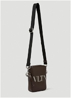 Small VLTN Shoulder Bag in Bordeaux