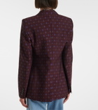 Etro Floral wool and cotton jacquard blazer