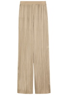 Joseph Amber Pleated Wide-leg Satin Trousers Beige