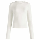SKIMS Women's Cotton Jersey Long Sleeve T-Shirt in Marble
