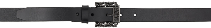 Photo: Versace Jeans Couture Black Leather Belt