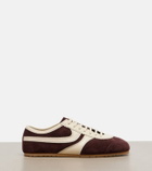 Dries Van Noten Leather-trimmed suede sneakers