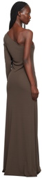 BITE Brown Point Maxi Dress
