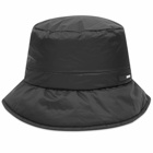 Rains Men's Padded Nylon Bucket Hat in Black