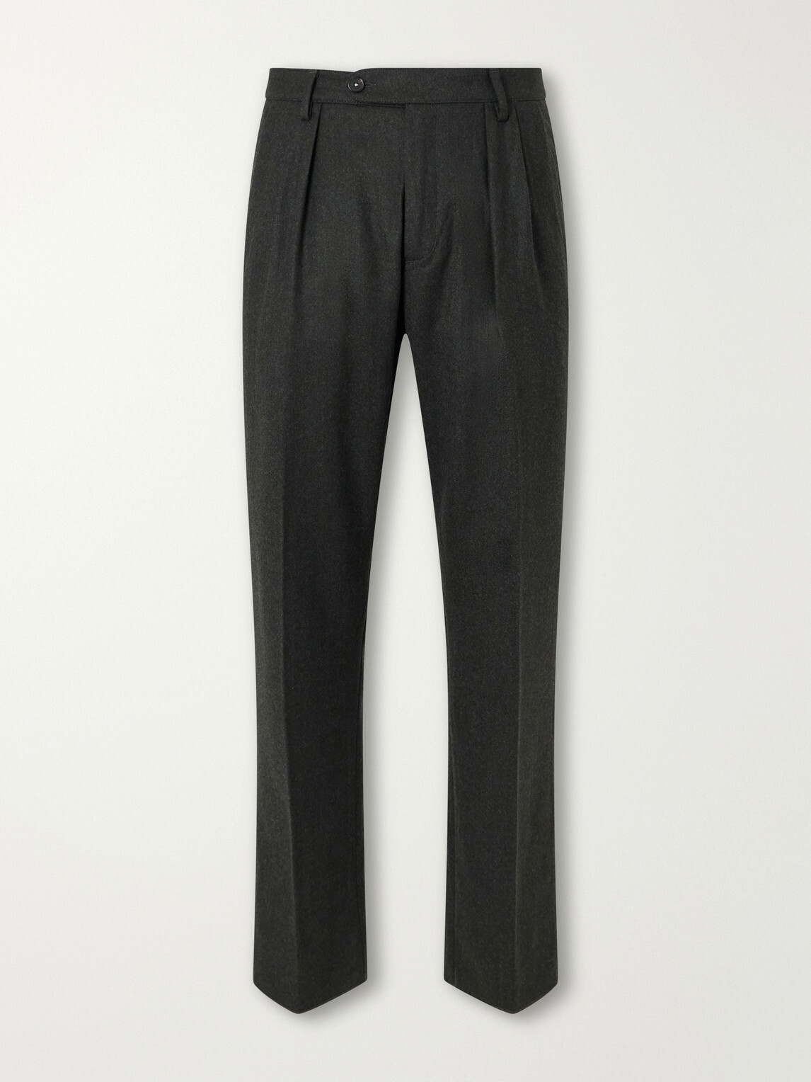 Massimo Alba - Stan Straight-Leg Pleated Virgin Wool Suit Trousers - Gray