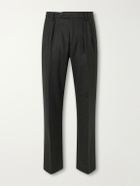 Massimo Alba - Stan Straight-Leg Pleated Virgin Wool Suit Trousers - Gray