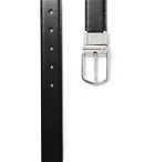 Dunhill - 3cm Reversible Smooth and Full-Grain Leather Belt - Black