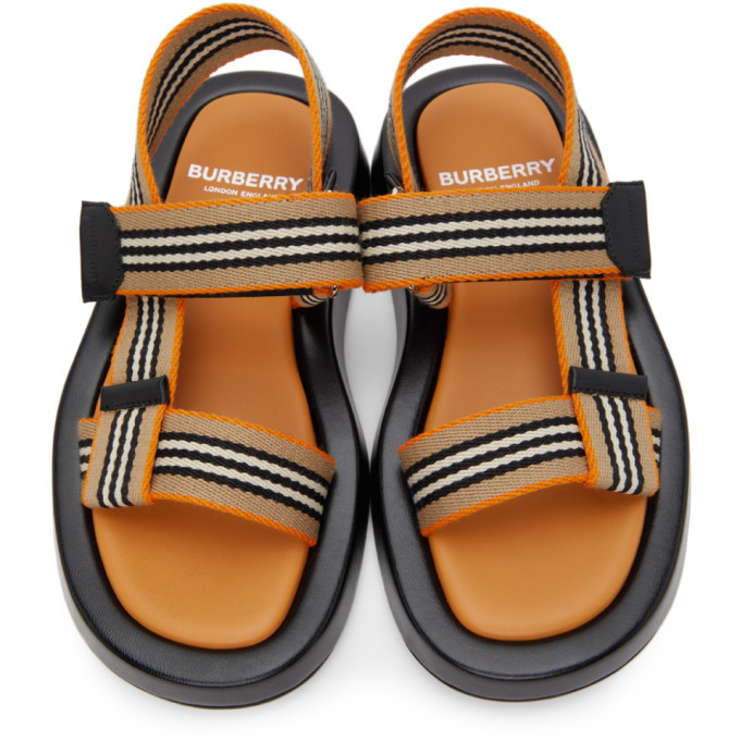 Burberry sandals mens best sale orange