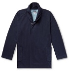 Blue Blue Japan - Shawl-Collar Indigo-Dyed Cotton-Jersey Cardigan - Blue