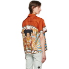 Amiri Multicolor Silk Jimi Hendrix Shirt