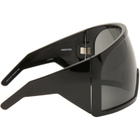Rick Owens Black Kriester Shiny Sunglasses