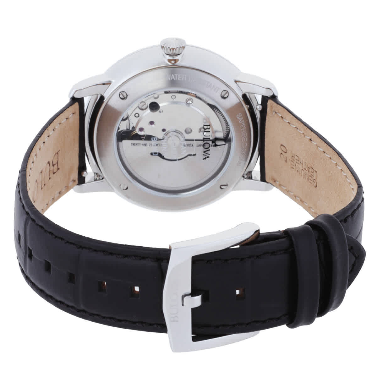 Bulova Hudson Automatic Black Dial Mens Watch 96B441