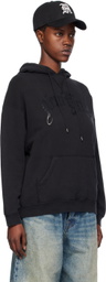 R13 Black 'New York' Hoodie