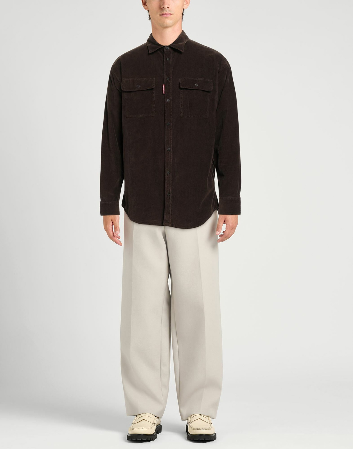 Dsquared2 Mens Shirt Chocolate in Brown