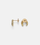 Yvonne Léon Écrevisse 9kt gold earrings with diamonds