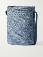 Loewe - Paula's Ibiza Anagram Leather-Trimmed Raffia Bucket Bag