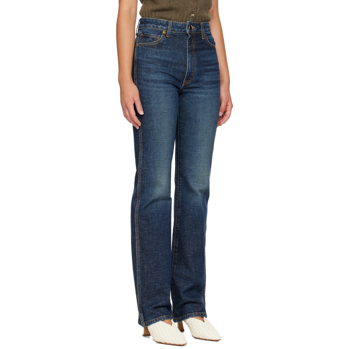 KHAITE Indigo Danielle Stretch Jeans