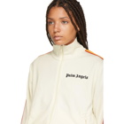 Palm Angels White Rainbow Classic Track Jacket