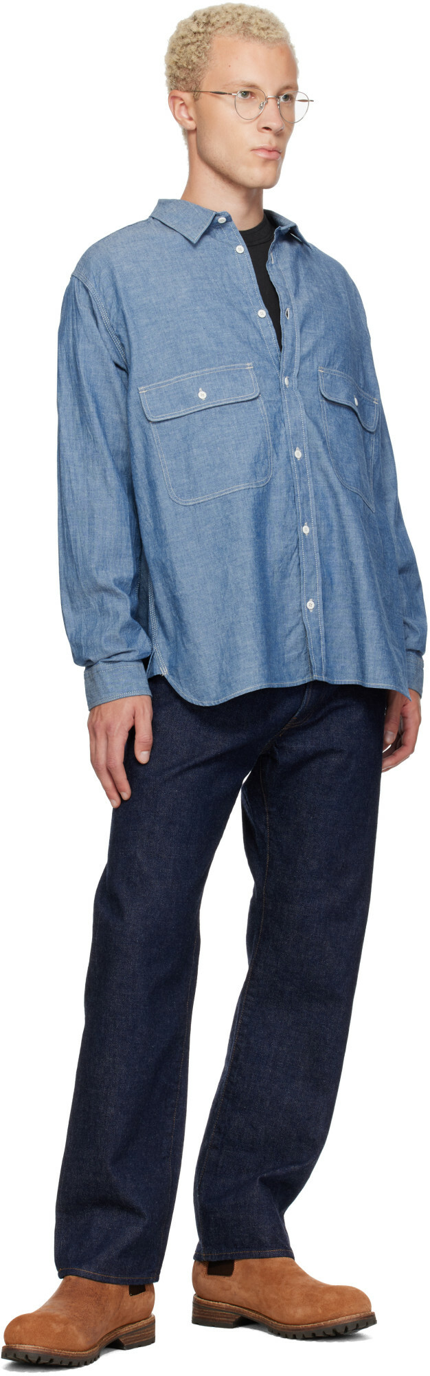 Ordinary Fits Blue Basic Work Shirt