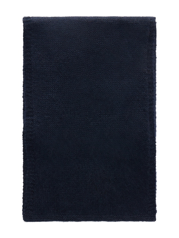 Photo: Anderson & Sheppard - Muskox, Wool and Silk-Blend Scarf - Blue