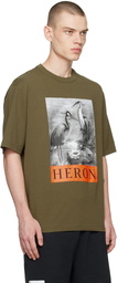 Heron Preston Khaki 'Heron' T-Shirt