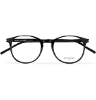 Saint Laurent - Round-Frame Acetate Optical Glasses - Black