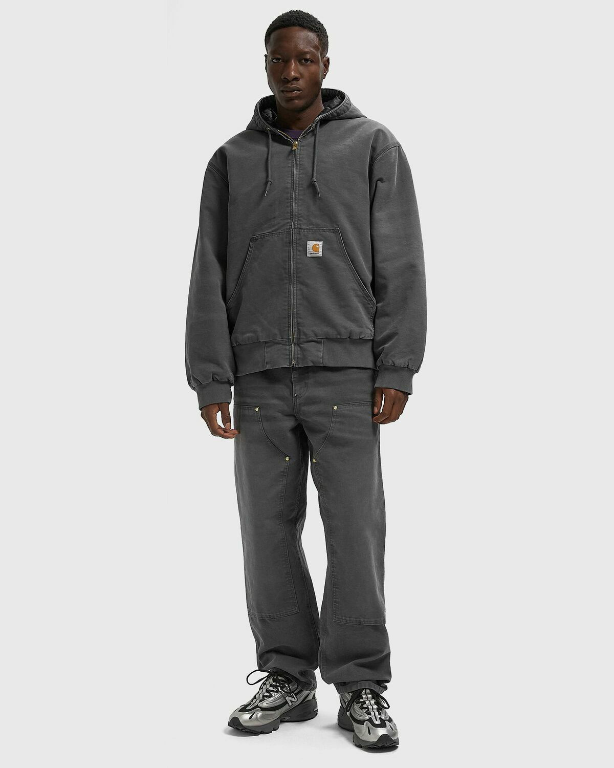 Carhartt WIP OG Active Jacket Grey Mens Denim Jacket Carhartt WIP